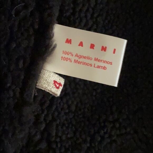 MARNI Kids Shearling toggle pea coat + mittens - Picture 7 of 8